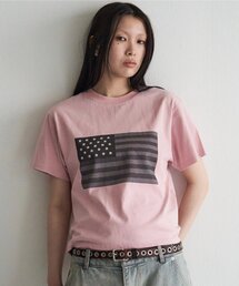 WHO'S WHO gallery | 【UNISEX】KOOKY'N スタースタッズフラッググラフィックTEE(Tシャツ/カットソー)