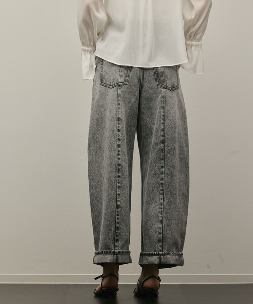 Diagram（ダイアグラム）の「クロップトバレルパンツ（その他パンツ・レディース・サックスブルー/ブラック・36/38）」の21枚目の写真