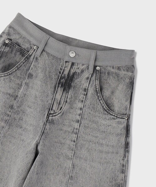 Diagram（ダイアグラム）の「クロップトバレルパンツ（その他パンツ・レディース・サックスブルー/ブラック・36/38）」の15枚目の写真