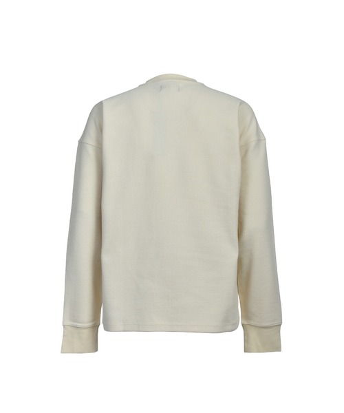 BREATH（ブレス）の「NEW RICH WAFFLE LS TEE TYPE-2（Tシャツ/カットソー・メンズ・グレー/クリーム/ブラック/ホワイト・XX-LARGE/SMALL/MEDIUM/LARGE/X-LARGE）」の14枚目の写真