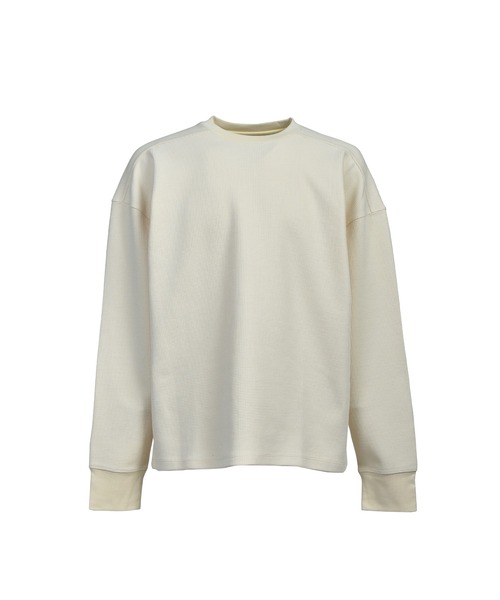 BREATH（ブレス）の「NEW RICH WAFFLE LS TEE TYPE-2（Tシャツ/カットソー・メンズ・グレー/クリーム/ブラック/ホワイト・XX-LARGE/SMALL/MEDIUM/LARGE/X-LARGE）」の5枚目の写真