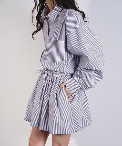 ROSE BUD(ローズバッド)の「ASSORTED BALLOON SKIRT(スカート・レディース・ネイビー/ブルー・ONE SIZE)」の6枚目の写真