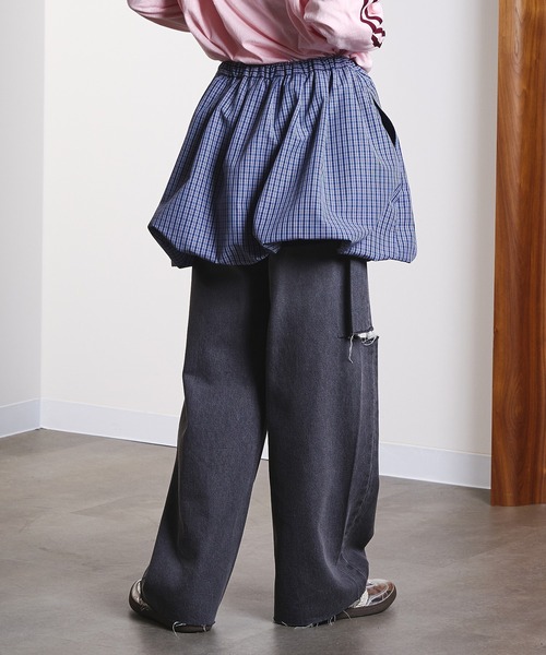 ROSE BUD(ローズバッド)の「ASSORTED BALLOON SKIRT(スカート・レディース・ネイビー/ブルー・ONE SIZE)」の9枚目の写真