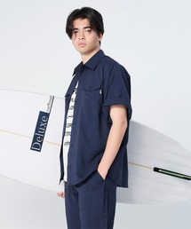 FLASH PACKER（フラッシュパッカー）の「FLASH PACKER フラッシュパッカー/ 26春夏新作 セットアップ対応 リラックスシルエット Reflax ストレッチ半袖シャツ /// XRS-HUNTED（シャツ/ブラウス）」