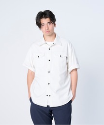 FLASH PACKER（フラッシュパッカー）の「FLASH PACKER フラッシュパッカー/ 26春夏新作 セットアップ対応 リラックスシルエット Reflax ストレッチ半袖シャツ /// XRS-HUNTED（シャツ/ブラウス）」