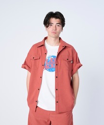 FLASH PACKER（フラッシュパッカー）の「FLASH PACKER フラッシュパッカー/ 26春夏新作 セットアップ対応 リラックスシルエット Reflax ストレッチ半袖シャツ /// XRS-HUNTED（シャツ/ブラウス）」