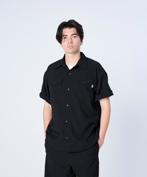FLASH PACKER（フラッシュパッカー）の「FLASH PACKER フラッシュパッカー/ 26春夏新作 セットアップ対応 リラックスシルエット Reflax ストレッチ半袖シャツ /// XRS-HUNTED（シャツ/ブラウス）」
