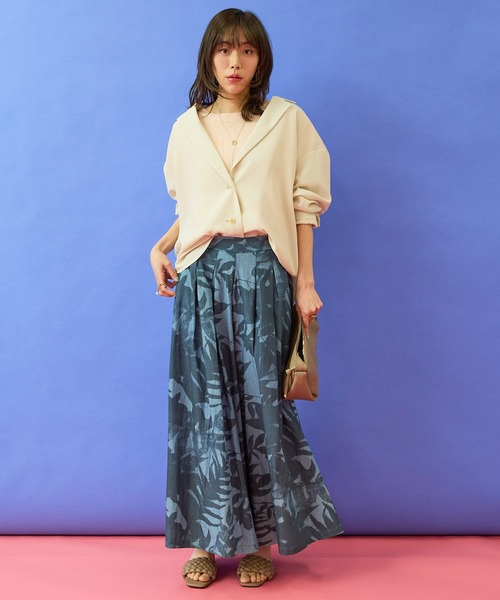 JETSET SOLO PLUS (ジェットセットソロプラス)の「【JETSET SOLO PLUS】RELAxION twill テーラードシャツジャケット(テーラードジャケット・レディース・アイボリー・FREE)」の4枚目の写真