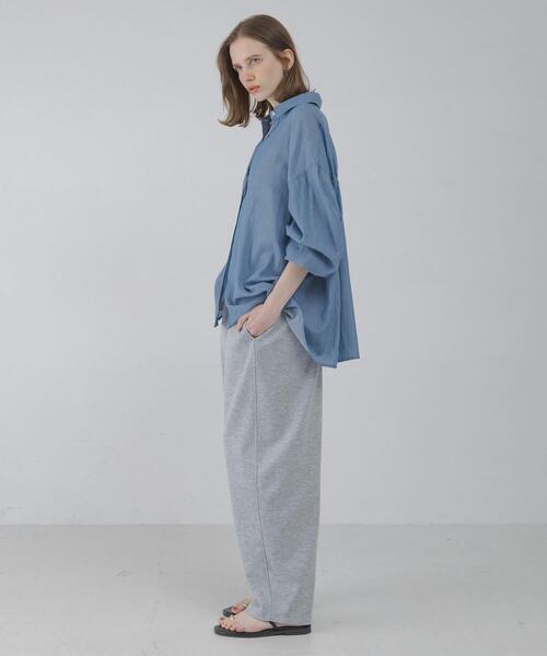 URBAN RESEARCH Sonny Label(アーバンリサーチサニーレーベル)の「シアーデニムシャツ(シャツ/ブラウス・レディース・ライトインディゴブルー/ワンウォッシュ・FREE)」の9枚目の写真