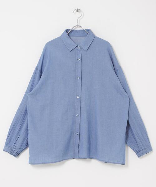 URBAN RESEARCH Sonny Label(アーバンリサーチサニーレーベル)の「シアーデニムシャツ(シャツ/ブラウス・レディース・ライトインディゴブルー/ワンウォッシュ・FREE)」の10枚目の写真