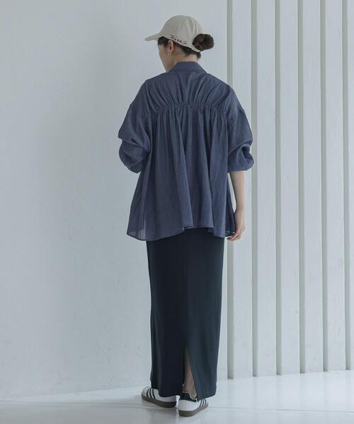 URBAN RESEARCH Sonny Label(アーバンリサーチサニーレーベル)の「シアーデニムシャツ(シャツ/ブラウス・レディース・ライトインディゴブルー/ワンウォッシュ・FREE)」の16枚目の写真