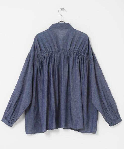URBAN RESEARCH Sonny Label(アーバンリサーチサニーレーベル)の「シアーデニムシャツ(シャツ/ブラウス・レディース・ライトインディゴブルー/ワンウォッシュ・FREE)」の21枚目の写真