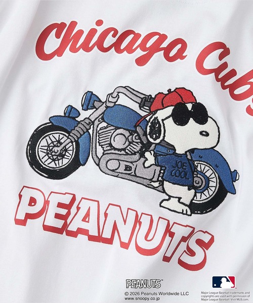 PEANUTS(ピーナッツ)の「【PEANUTS×MLB】【レジャー・フェスに】MLB×スヌーピー 刺繍Tシャツ 厚手コットン100% 透けない・丈夫 ストリートスタイル(Tシャツ/カットソー・メンズ・ブルー系その他2/ベージュ系その他/ホワイト系その他3/ホワイト系その他/ホワイト系その他2/ブラック系その他/ブラック系その他3・MEDIUM/LARGE/X-LARGE)」の18枚目の写真