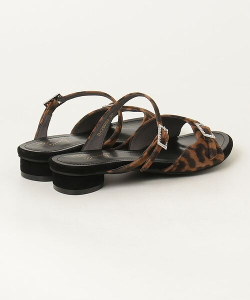 Daniella&GEMMA（ダニエラアンドジェマ）の「ダブルビジューバックルミュール（サンダル・レディース・レオパード/ブラック・35/36/37/38/39）」の3枚目の写真