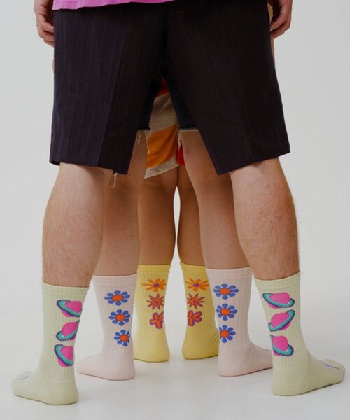 ROSTER SOX(ロスターソックス)の「【ROSTER SOX/ロスターソックス】GALAXY(ソックス/靴下・メンズ・ベージュ系その他/グリーン系その他/ピンク系その他・FREE)」の9枚目の写真