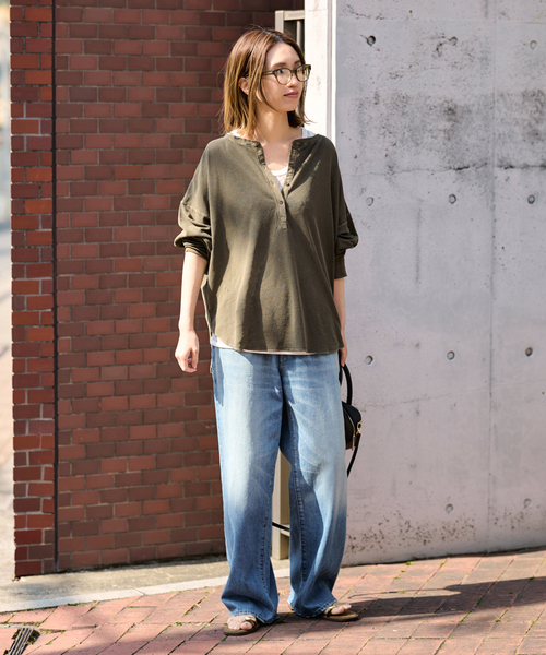 ≪追加≫サーフニットヘンリーTee(Tシャツ/カットソー)|FRAMeWORK ≪追加≫サーフニットヘンリーTee(Tシャツ/カットソー)|FRAMeWORK