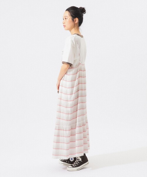 BEAMS BOY(ビームスボーイ)の「【7/24再値下げ】シャーリング ボーダー ワンピース(ワンピース・レディース・オフホワイト/サックスブルー・ONE SIZE)」の15枚目の写真