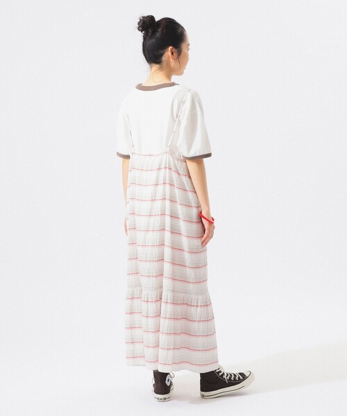 BEAMS BOY(ビームスボーイ)の「【7/24再値下げ】シャーリング ボーダー ワンピース(ワンピース・レディース・オフホワイト/サックスブルー・ONE SIZE)」の16枚目の写真