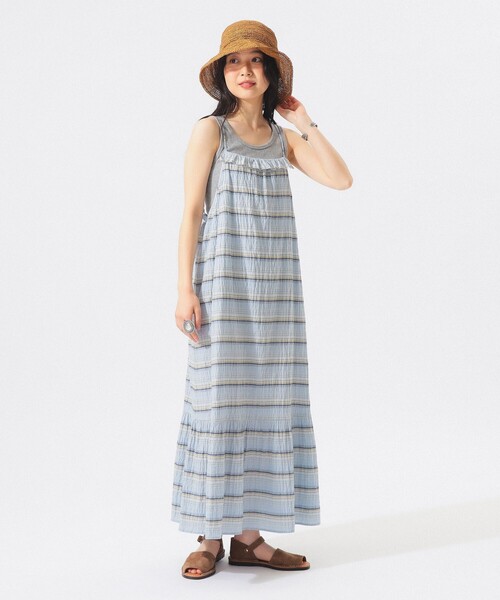 BEAMS BOY(ビームスボーイ)の「【7/24再値下げ】シャーリング ボーダー ワンピース(ワンピース・レディース・オフホワイト/サックスブルー・ONE SIZE)」の17枚目の写真