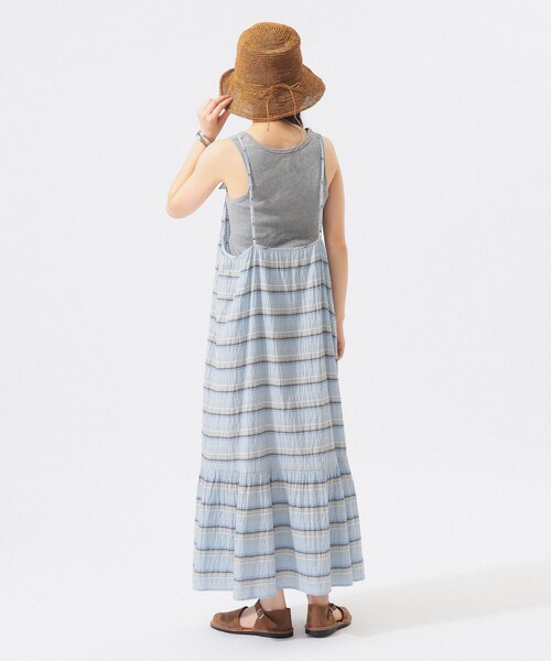BEAMS BOY(ビームスボーイ)の「【7/24再値下げ】シャーリング ボーダー ワンピース(ワンピース・レディース・オフホワイト/サックスブルー・ONE SIZE)」の19枚目の写真