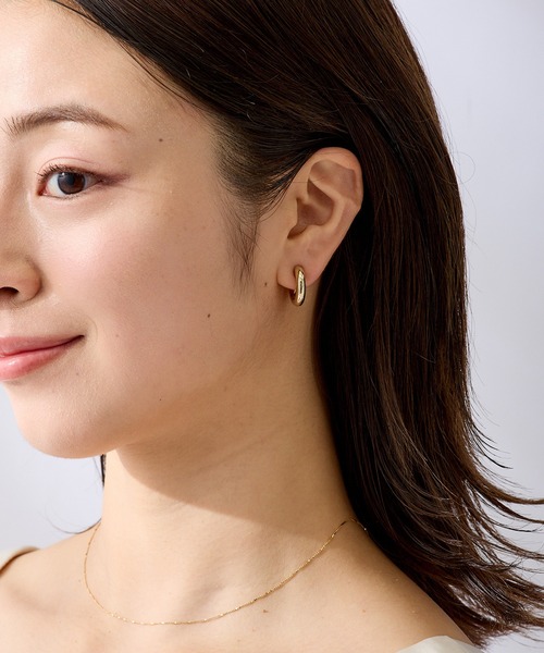 CALIN STANDARD(カリンスタンダード)の「◆金属アレルギー対応◆◆made in japan◆【痛くない】【落ちにくい】【ストレスフリーな着け心地】ワイドラウンド グランループフィットイヤリング(イヤリング・レディース・シルバー/ゴールド・FREE)」の18枚目の写真