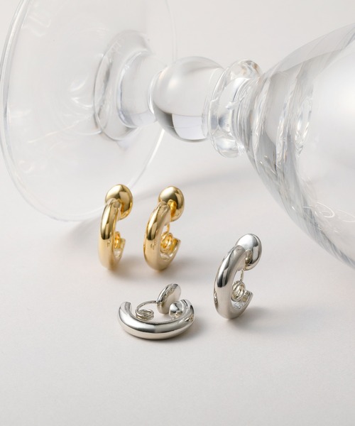 CALIN STANDARD(カリンスタンダード)の「◆金属アレルギー対応◆◆made in japan◆【痛くない】【落ちにくい】【ストレスフリーな着け心地】ワイドラウンド グランループフィットイヤリング(イヤリング・レディース・シルバー/ゴールド・FREE)」の15枚目の写真