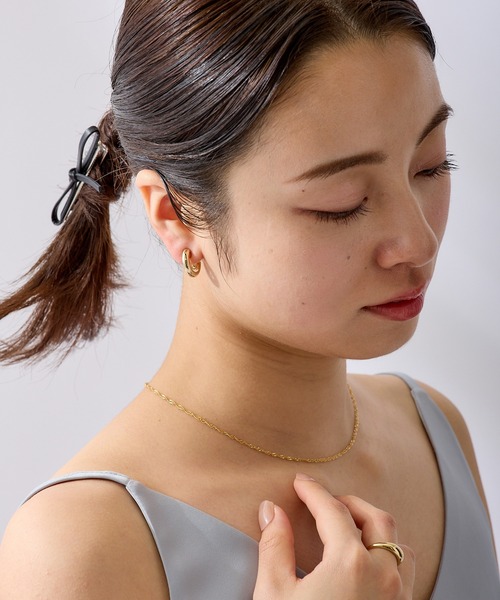 CALIN STANDARD(カリンスタンダード)の「◆金属アレルギー対応◆◆made in japan◆【痛くない】【落ちにくい】【ストレスフリーな着け心地】ワイドラウンド グランループフィットイヤリング(イヤリング・レディース・シルバー/ゴールド・FREE)」の14枚目の写真