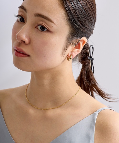 CALIN STANDARD(カリンスタンダード)の「◆金属アレルギー対応◆◆made in japan◆【痛くない】【落ちにくい】【ストレスフリーな着け心地】ワイドラウンド グランループフィットイヤリング(イヤリング・レディース・シルバー/ゴールド・FREE)」の5枚目の写真