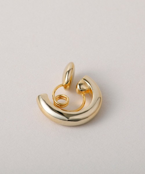 CALIN STANDARD(カリンスタンダード)の「◆金属アレルギー対応◆◆made in japan◆【痛くない】【落ちにくい】【ストレスフリーな着け心地】ワイドラウンド グランループフィットイヤリング(イヤリング・レディース・シルバー/ゴールド・FREE)」の17枚目の写真