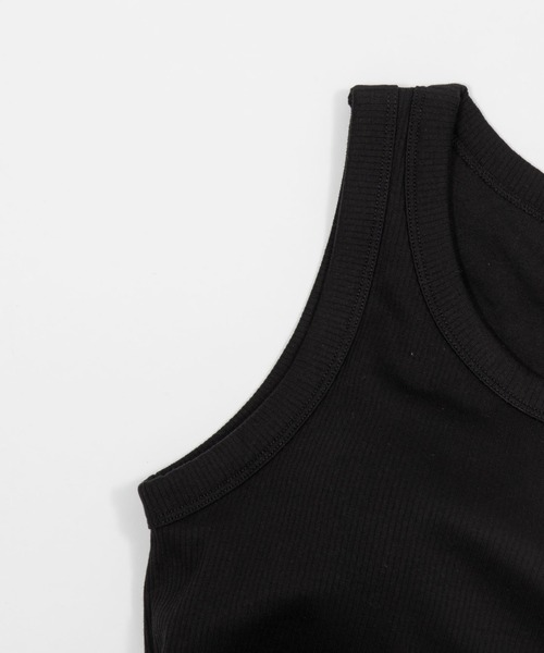 WEGO（ウィゴー）の「WEGO/【26年春新作】なちゅ盛れカップインタンクトップ（タンクトップ・レディース・ホワイト/ブラック・SMALL/MEDIUM）」の6枚目の写真