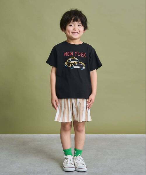 b・ROOM（ビールーム）の「【防汚・速乾・型崩れしない】選べる８パターンアソートプリントTシャツ（Tシャツ/カットソー・キッズ・ネイビー/グリーン系その他/レッド系その他/トップグレー/レンガ/アイボリー/ブラック/ターコイズブルー・90cm/100cm/110cm/120cm/130cm/150cm/140cm）」の22枚目の写真