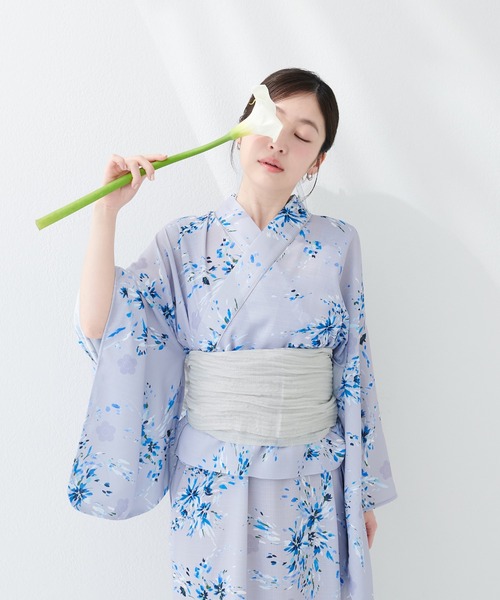 natural couture（ナチュラルクチュール）の「〈MARY QUANTコラボ〉NEW２WAY浴衣（浴衣・レディース・ピンク系その他/グレー系その他/ネイビー/ベージュ系その他・MEDIUM/LARGE）」の11枚目の写真