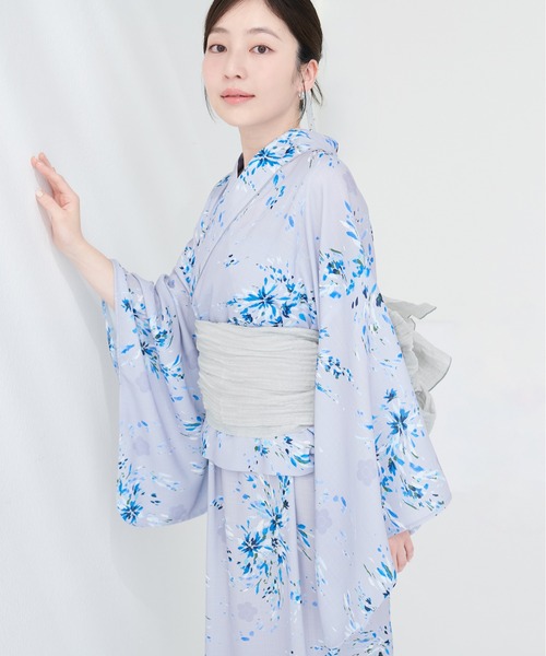 natural couture（ナチュラルクチュール）の「〈MARY QUANTコラボ〉NEW２WAY浴衣（浴衣・レディース・ピンク系その他/グレー系その他/ネイビー/ベージュ系その他・MEDIUM/LARGE）」の10枚目の写真
