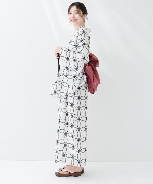 natural couture（ナチュラルクチュール）の「〈MARY QUANTコラボ〉NEW２WAY浴衣（浴衣・レディース・ピンク系その他/グレー系その他/ネイビー/ベージュ系その他・MEDIUM/LARGE）」の18枚目の写真