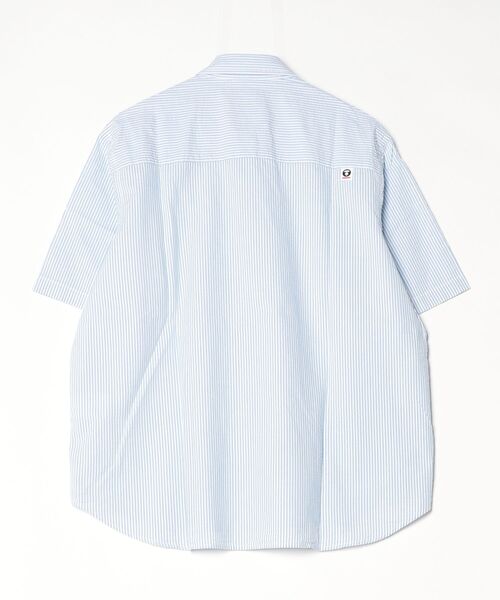 AAPE BY A BATHING APE（エーエイプバイアベイシングエイプ）の「AAPE NOW SHORT SLEEVE SHIRT(stripe)（シャツ/ブラウス・メンズ・ブルー系その他3/ブルー系その他・MEDIUM/LARGE/X-LARGE/SMALL）」の9枚目の写真