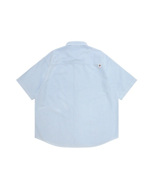 AAPE BY A BATHING APE（エーエイプバイアベイシングエイプ）の「AAPE NOW SHORT SLEEVE SHIRT(stripe)（シャツ/ブラウス・メンズ・ブルー系その他3/ブルー系その他・MEDIUM/LARGE/X-LARGE/SMALL）」の3枚目の写真