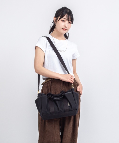 VIOLAd'ORO(ヴィオラドーロ)の「【VIOLAd'ORO/ヴィオラドーロ】2WAY ガーデントートバッグ CAMPER(トートバッグ・レディース・ホワイト×ブラック/ブラック×ブラック・FREE)」の14枚目の写真