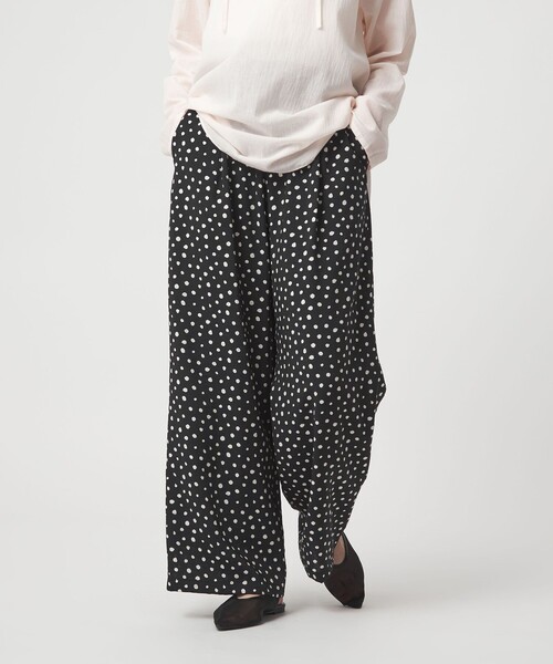 green label relaxing（グリーンレーベルリラクシング）の「［size SHORTあり］【WEB限定】＜at ease＞ドロスト ワイド パンツ（その他パンツ・レディース・ブラウン/その他1/ブラック/ナチュラル・FREE/SHORT）」の15枚目の写真