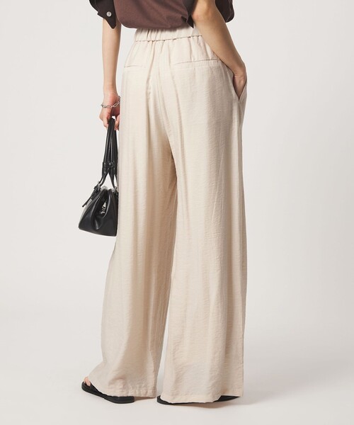 green label relaxing（グリーンレーベルリラクシング）の「［size SHORTあり］【WEB限定】＜at ease＞ドロスト ワイド パンツ（その他パンツ・レディース・ブラウン/その他1/ブラック/ナチュラル・FREE/SHORT）」の19枚目の写真