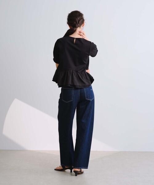 BIANCA(ビアンカ)の「【セットアップ】スムースジャージフリルコンビカットソー(Tシャツ/カットソー・レディース・ブラウン系その他/ブラック/グレー系その他2・38)」の13枚目の写真