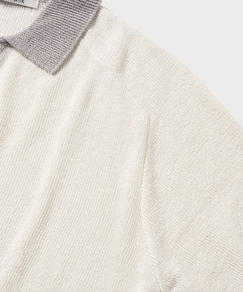 NONBLANK(ノンブランク)の「ラグランハーフスリーブカラー ニット_IVORY(ニット/セーター・レディース・その他・MEDIUM/LARGE/SMALL/X-LARGE)」の4枚目の写真