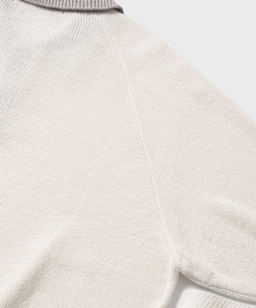 NONBLANK(ノンブランク)の「ラグランハーフスリーブカラー ニット_IVORY(ニット/セーター・レディース・その他・MEDIUM/LARGE/SMALL/X-LARGE)」の5枚目の写真