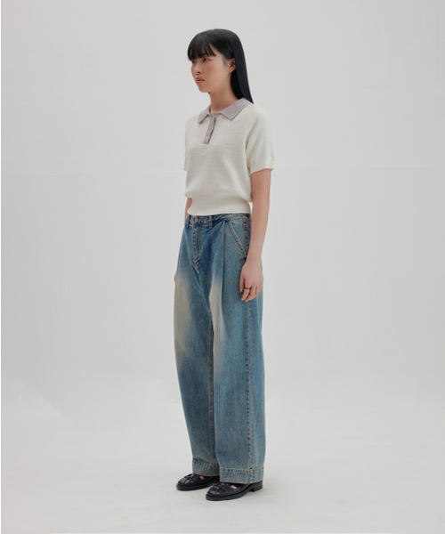 NONBLANK(ノンブランク)の「ラグランハーフスリーブカラー ニット_IVORY(ニット/セーター・レディース・その他・MEDIUM/LARGE/SMALL/X-LARGE)」の17枚目の写真