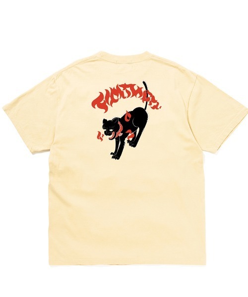 430（フォーサーティ）の「mt10448- TF BAKENEKO S-S TEE Tシャツ(26-132)（Tシャツ/カットソー・メンズ・ブラック系その他/ブラック/サックスブルー/ホワイト/ベージュ・3/2/1/0）」の4枚目の写真