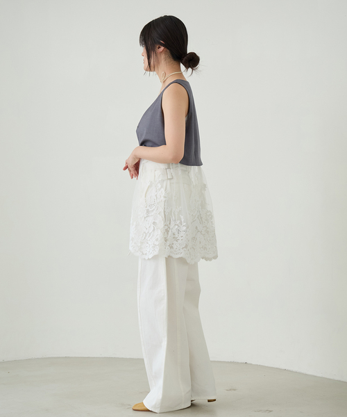 IENA LA BOUCLE(イエナラブークル)の「IENA LA BOUCLE チュールレースノースリーブベスト(ベスト・レディース・ベージュ系その他/グレー・FREE)」の11枚目の写真