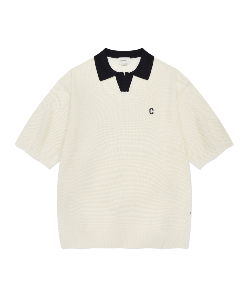 COVERNAT(カバーナット)の「オープンカラー ハーフニット アイボリー(ニット/セーター・メンズ・その他・SMALL/MEDIUM/LARGE/X-LARGE/XX-LARGE)」の11枚目の写真