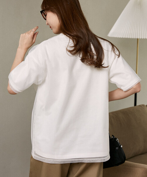 MARY QUANT(マリークワント)の「MARY QUANT × PUBLUX/マリークワント チュール レイヤード ロゴ フラワー Tシャツ 限定展開(Tシャツ/カットソー・レディース・ライトグレー/オフホワイト/チャコールグレー/ベージュ・フリ-)」の17枚目の写真