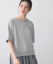 【洗える】ミニ裏毛刺繍ロゴプルオーバー