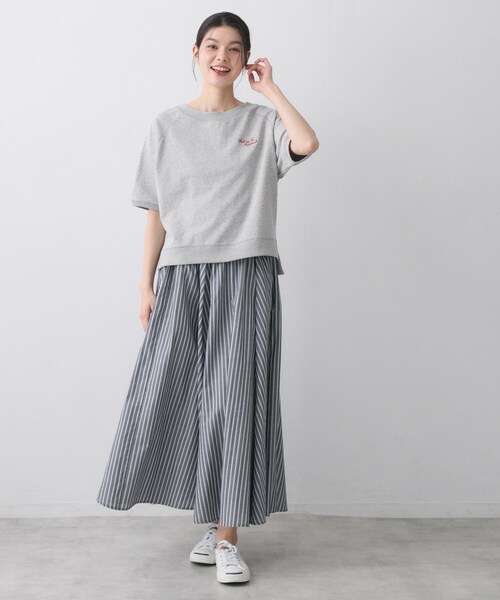 Dessin（デッサン）の「【洗える】ミニ裏毛刺繍ロゴプルオーバー（Tシャツ/カットソー・レディース・ライトグレー/ホワイト系/ナチュラル・03/02/01）」の16枚目の写真