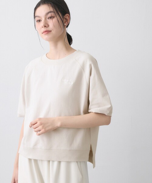Dessin（デッサン）の「【洗える】ミニ裏毛刺繍ロゴプルオーバー（Tシャツ/カットソー・レディース・ライトグレー/ホワイト系/ナチュラル・03/02/01）」の19枚目の写真